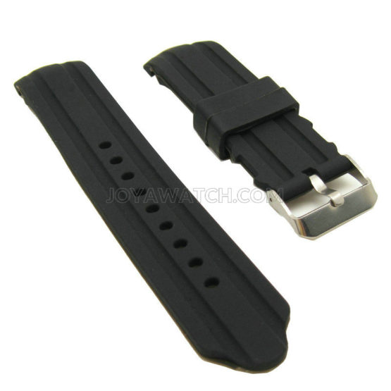 22/24mm Curved End Silicone Rubber Watch Band Fashion Bracelet Strap JY91019