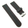 24mm Linked Style Silicone Rubber Watch Band Replacement Strap Luxury JY91027