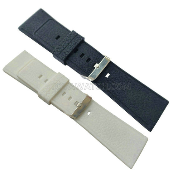 30mm Silicone Rubber Watch Band Textured Strap For Diesel JY91054