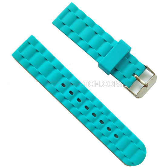 16/18/20/22/24mm Fashion Waved Pattern Silicone Rubber Watch Band Strap JY91033
