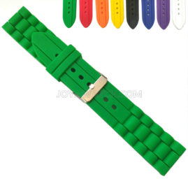 14/16/18/20/22/24mm Fashion Waved Pattern Silicone Rubber Watch Band Strap JY91034