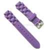 20mm Jewelry Chain Silicone Rubber Watch Band Womens Fashion Strap JY91037