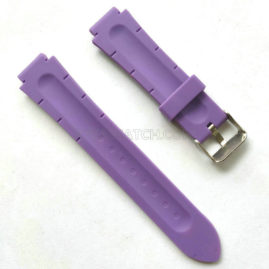 16mm 21mm Bulgy Lug Waved Silicone Rubber Watch Band Fashion Strap JY91038