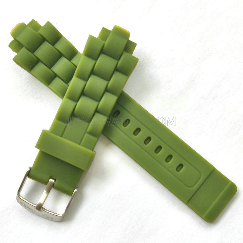 16mm Bulgy Lug Waved Silicone Rubber Watch Band Luxury Watch Strap JY91042 16mm Bulgy Lug Waved Silicone Rubber Watch Band Luxury Watch Strap JY91042