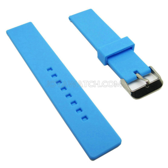 20mm Elegant Silicone Rubber Watch Band Simple Design Fashion Strap JY91043