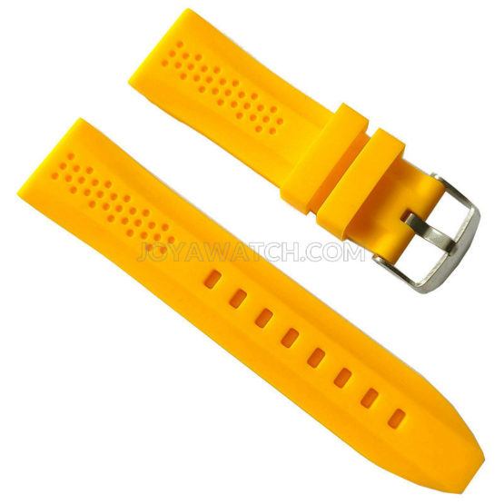 24/26mm Durable Silicone Rubber Watch Band With Air Holes Thick Strap JY91044