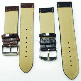14/16/18/20/22/24mm Black Brown Leather Watch Band Strap Giveaway JY93001
