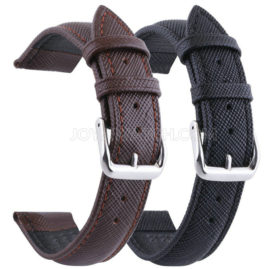 12/14/16/18/20/22/24mm Multi Colors Leather Watch Band Stitched Strap JY93008