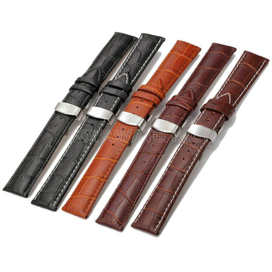 12/13/14/15/16/17/18/19/20/21/22/24mm Full Grain Cow Leather Watch Band Strap JY93028