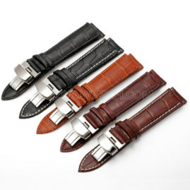 12/13/14/15/16/17/18/19/20/21/22/24mm Full Grain Cow Leather Watch Band Strap JY93028