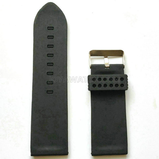 30mm Silicone Rubber Watch Bands Men's Black Strap Diesel Replacement