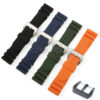 22/24mm Silicone Rubber Watch Band for Panerai Strap Black Blue Orange Green JY91501