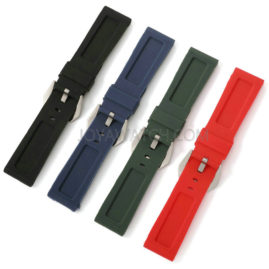 22/24/26mm Silicone Rubber Watch Band for Panerai Strap Black Blue Red Green JY91502