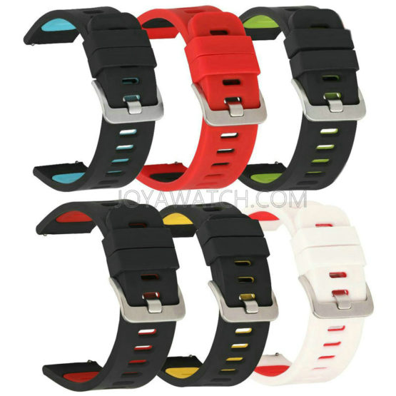 20/22mm Quick Release Silicone Rubber Watch Band for Samsung Gear Huawei Strap JY91504