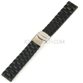 20/22/24 Folding Deployment Clasp Silicone Rubber Watch Band Waved Textured Strap JY91507