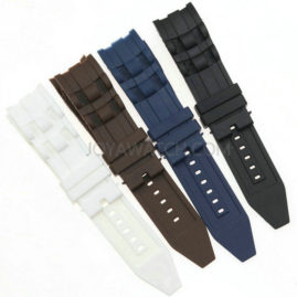 26mm Curved End Silicone Rubber Watch Band for Invicta Strap White Black Blue Coffee JY91513