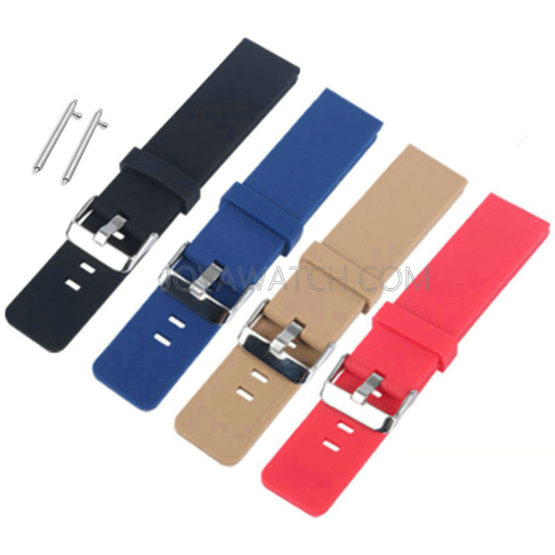 20/22mm Quick Release Silicone Rubber Watch Band for Huawei Samsung Smart Watch Strap JY91515