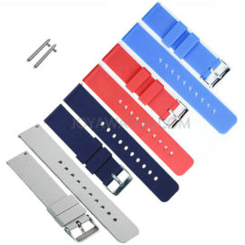 18/20/22/24mm Quick Release Silicone Rubber Watch Band Strap for Huawei Samsung JY91516