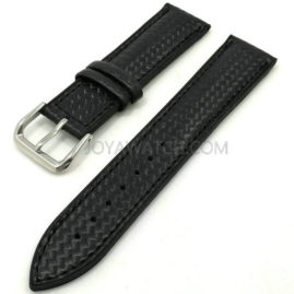 18/20/22mm Carbon Fiber Leather Silicone Watch Band Dual Color Replacement Strap JY91517