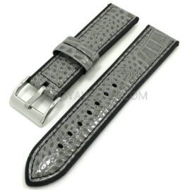 20/22mm Genuine Leather Silicone Rubber Watch Band Replacement Composite Strap JY91518