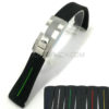 20mm Folding Clasp Silicone Rubber Watch Band for Rolex Submariner Deployment Strap JY91520