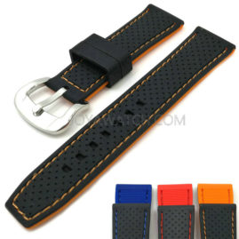 20/22/24mm Stitching Silicone Rubber Watch Band Dual Colors Strap Wholesale OEM JY91529