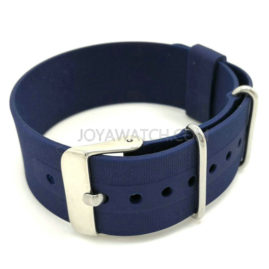 18/20/22mm One Piece Nato Silicone Rubber Watch Band Replacement Strap JY91532