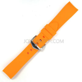 18/19/20/21/22/24mm Curved End Silicone Rubber Watch Band Replacement Strap JY91534