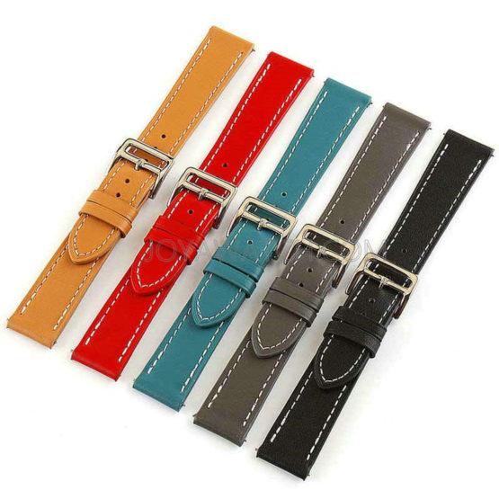 18/20/22/24mm Full Grain Genuine Leather Watch Band Strap for Samsung Gear S3