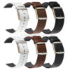 18/20/22mm Full Grain Cowhide Leather Watch Band Quick Release Strap for Smart Watch