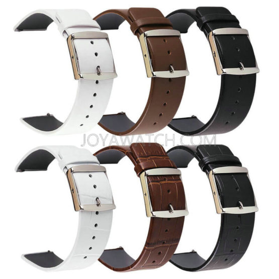14/16/18/20/22/24mm Genuine Leather Watch Band Strap for CK Samsung Ticwatch Amazfit