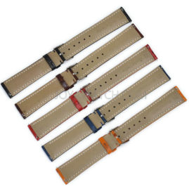 18/20/22mm Full Grain Cowhide Leather Watch Band Quick Release Strap for Smart Watch