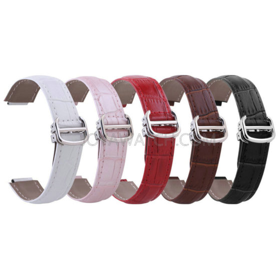 14/18/20mm Bulgy Lug Alligator Genuine Leather Watch Band Strap Wholesale OEM