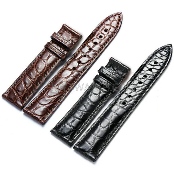 18/20/22mm American Alligator Leather Watch Band Straps Wholesale Men Women’s