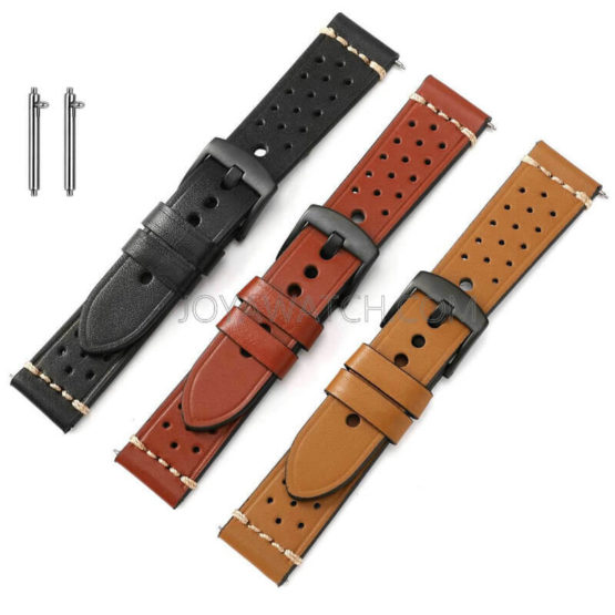18/20/22/24mm Vintage Quick Release Genuine Leather Watch Band Strap Wholesale