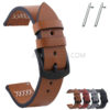 20/22/24/26mm Quick Release Full Grain Leather Watch Band Strap for Samsung MOTO