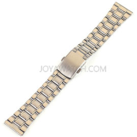 16/18/20/22/24mm Folding Clasp Stainless Steel Watch Band Classic Replacement Band JY94001