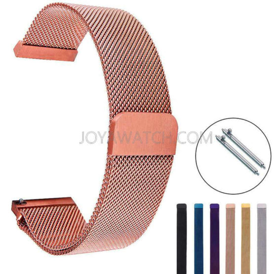 14/16/18/20/22/24mm Mesh Stainless Steel Watch Band Garmin Fenix5 Amazfit Samsung S3 JY94004