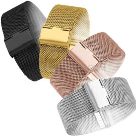 12/14/16/18/20/22/24mm 316L Stainless Steel Mesh Watch Band for Garmin DW Tissot JY94006