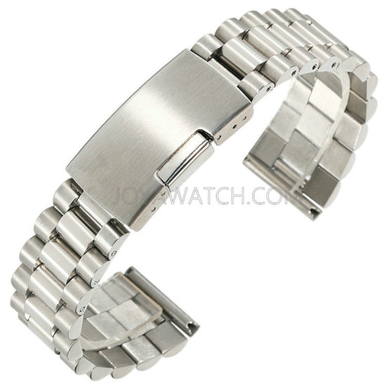 18/20mm Solid Stainless Steel Watch Band Folding Clasp Replacement Band JY94012