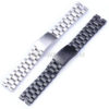 18/20mm Solid Stainless Steel Watch Band Folding Clasp Replacement Band JY94012