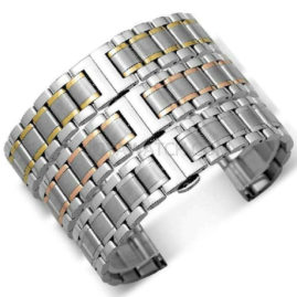 14/18/19/20/21mm Butterfly Folding Clasp Stainless Steel Watch Band Wholesale JY94019