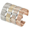 18/20/22/24mm Silver Gold Solid Stainless Steel Watch Band Wholesale Replacement JY94023