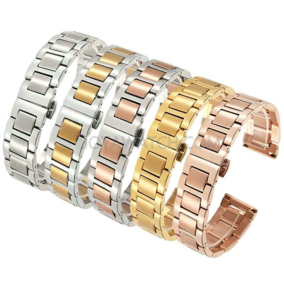 14/20/22mm 316L Solid Stainless Steel Watch Band Multi Colors Band Wholesale JY94027