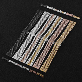 20/22mm 316L Solid Stainless Steel Watch Band with Curved End Connector for Rolex JY94028