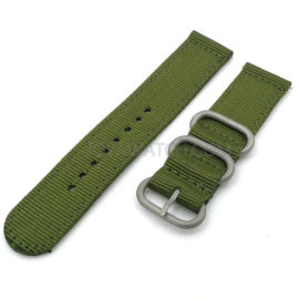 20/22mm Military Green Nylon Watch Band Two Piece Nato Zulu Strap JY95005