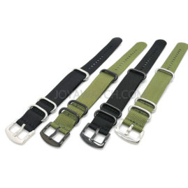 20/22/24mm Nylon Watch Band Nato Zulu Strap Black Military Green JY95008