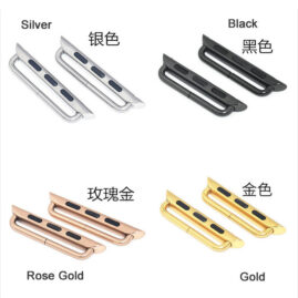 38/42mm Stainlee Steel Connector for Apple Watch iWatch 1/2/3/4/5/6 Gold Silver JY81003