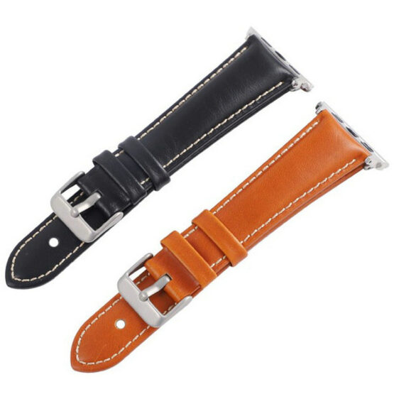 38/42mm Genuine Leather Watch Band Strap for Apple iWatch 3/4/5/6 JY81012