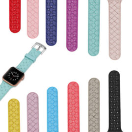 38/42mm Fashion Silicone Rubber Watch Band Strap for Apple iWatch 4/5/6 JY81013